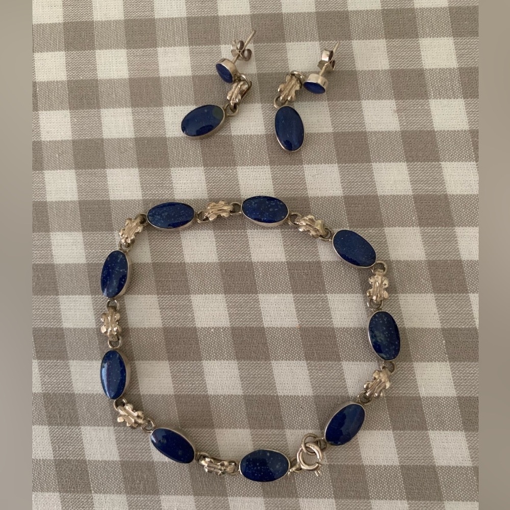 ✨Host Pick✨ Lapis Earrings & bracelet Set - Picture 3 of 3